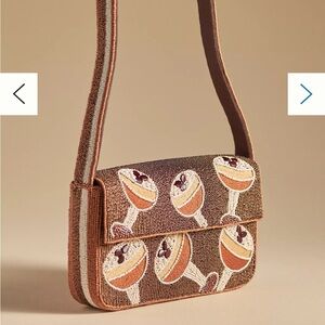 Anthropologie beaded espresso martini bag